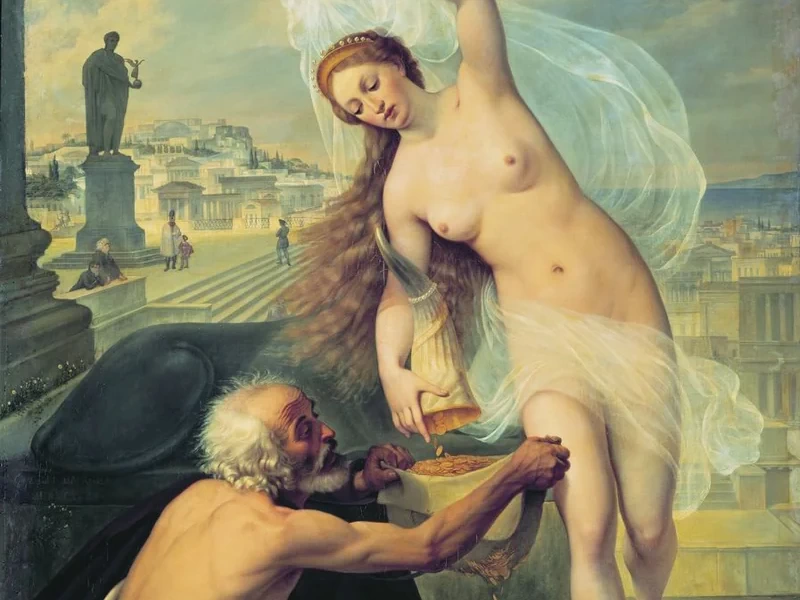 1802-Alexey Tarasovich Markov - Fortuna e un mendicante